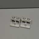 NSI 2-1000T Dual Rated Mechanical Double Lug, 1000-500 MCM Wire Range, 1/2" Mounting Hole, 3.19" Width, 1.88" Height, 3.25" Length