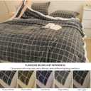 Sherpa Fleece Throw Blanket for Couch - Thick and Warm Bed Blanket Dual Sided,Soft Fuzzy Plush Throw Blanket,Twin Size 60x80 Inches (Checkered Light Grey)