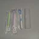 Tongue Scraper Cleaner 100% BPA Free Tongue Scrapers with Travel Handy Case for Adults, Kids, Healthy Oral Care, Easy to Use, Help Fight Bad Breath (4 PACK)