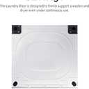SAMSUNG 27 Wide Laundry Riser Pedestal Stand for 27 Wide Front Load Washer or Dryer, Lifts Machine 6in Height, WE272NW/A3, White