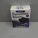 Bed Risers Furniture Risers Heavy-Duty Rectangular Adjustable Block Lift to 3 inches and 4.3 inches Desk, Sofa, Chair Legs, Refrigerator, Washing Machine Support up to 4000 pounds (Square-white-4 Pack)