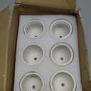 Remerry 12 Pcs Succulent Pots 2.5 Inch Ceramic Small Mini Pots DIY Figurines Paint Easter Gifts Kit Unpainted Ceramic Bisque 