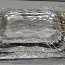 3-Pack Silver Serving Trays Stainless Steel – 15.7''+13.7''+11.8''