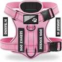 Service Dog Harness, Reflective Dog Vest Harness with 5 PCS Patches, Adjustable Soft Oxford Pet Harness, Inner Layer Mesh, Easy to Control for Small Medium Large Dogs, Small (Pack of 1)