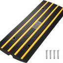 VEVOR Car Driveway Rubber Curb Ramps, Heavy Duty Threshold Ramp, 2.6" High