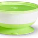 Munchkin Stay Put Suction Baby Bowls with Lids - Dishes for Babies and Toddlers, Self-Feeding Bowl Set for Kids 6+ Months, 3 Pack, Blue/Green (Small (100ml), Medium (150ml), Large (200ml))