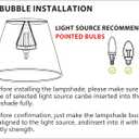GO&SO Linen Small Lamp Shades for Chandelier, Clip on Lamp Shade Set of 6 White Lamp Shade, 4x6x5 IN Mini Lamp Shades, Modern Barrel Lamps Shades for Small Table Lamps, Desk Lamps, Pendant Lights