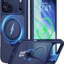 CASEKOO Official Blue for iPhone 17 Pro Max Case with 360 Spin Magnetic Stand [Camera Protection] [18FT Military Grade Protection] [Fit for MagSafe] Shockproof Ring Grip Matte 6.9 Inch