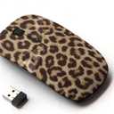 [ Optical 2.4G Wireless Mouse ] Leopard Fur Animal Big Cat Pattern Africa