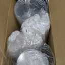 Charmount 32 oz 50 Sets Clear Plastic Cups with Lids and Straws, Sturdy & Food Safe Disposable To Go Cups for Cold Drinks, Iced Coffee, Milkshakes, Smoothies