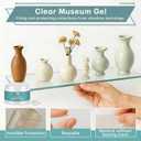 Clear Exhibit Gel for Museum, Reusable Earthquake Putty to Keep Collections in Place, Removable & No Residue Transparent Wax for Glass Art, Antiques & Decor to Prevent Falling, Vibration (3.52 Oz)