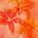 Men's Floral Button Down Shirts Short Sleeve Collar Summer Beach Vacation Cruise Shirt (L)