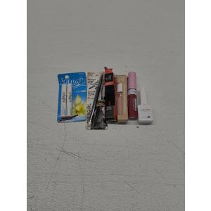 Softlips Daily Lip Moisturizer For Very Dry Lips; COVERGIRL Clean Fresh Yummy Lip Gloss; e.l.f. Hydrating Camo Concealer; CANNI White Gel Polish; e.l.f. Glossy Lip Stain; CoverGirl Perfect Point Plus Eyeliner Pencil