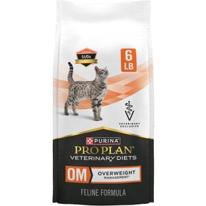 Purina Pro Plan Veterinary Diets OM Overweight Management Feline Formula Dry Cat Food - 6 lb. Bag (6 Pound (Pack of 1))