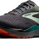 Brooks Mens Ghost 16 Neutral Running Shoe (10.5, Blackened Pearl/June Bug/Green)