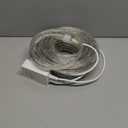 Waterproof LED Rope Lights, Connectable & Flexible with 8 Modes, Outdoor Lighting for Deck, Garden, Pool, Patio & Christmas Decor Transparent Tube (Red, 50ft)