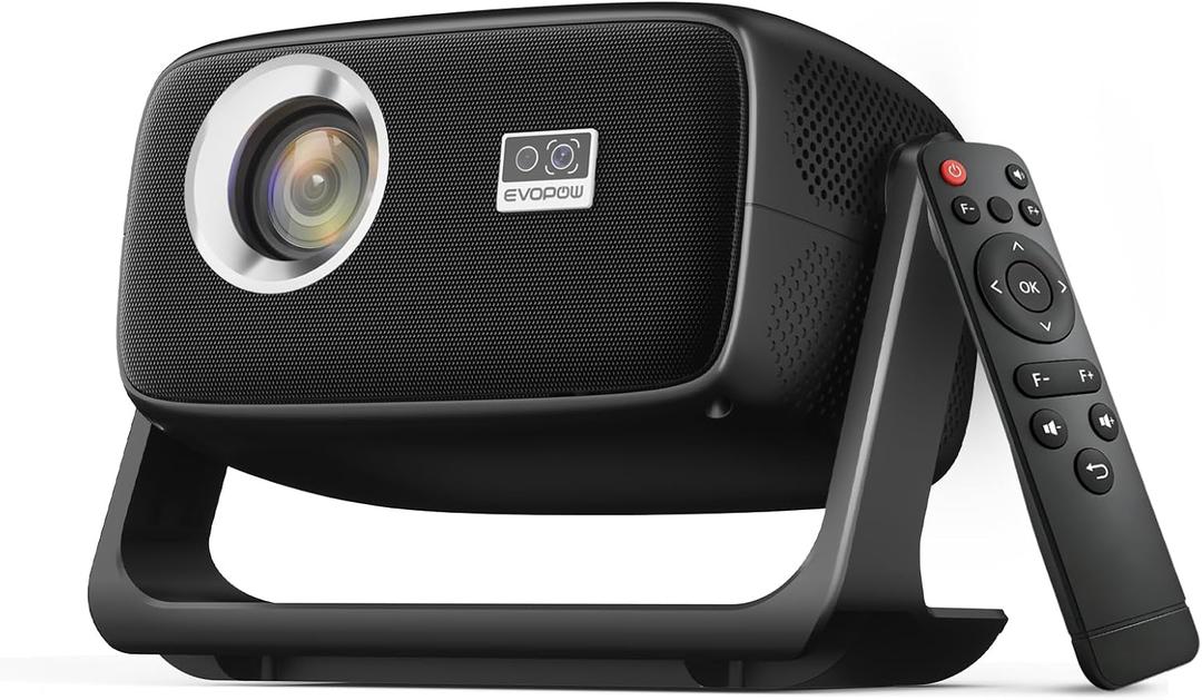 [Built in APP & Auto Focus] Native 1080P 4K Support Projector with Bluetooth 5.4 and Wifi 6 Portable Full HD, 180 Ceiling Rotation, Auto Keystone Real 560 ANSI Movie Projector for Bedroom, Outdoor
