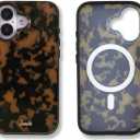 Sonix Case for iPhone 16 | Compatible with MagSafe | 10ft Drop Tested | Tortoiseshell | Brown Tort (iPhone 16, Brown Tort)
