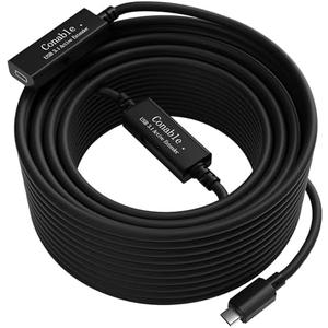 Active USB C Extension Data Cable 35FT, 5Gbps Data Transfer, USB 3.1 Type-C Extender Cord, USB-C Male to Female Cable, Built-in Smart Chip, High Speed-(Data Cable, Not for Charging/Audio/Video Cable)