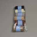 Women's Slouchy Socks Soft Casual Calf Socks Retro Scrunch Crew Socks 3/4 Pairs (Medium, Black&white&grey)