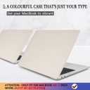 CISSOOK Beige Case for MacBook Air 13 Inch 2021 2020 2019 2018 Release Model A2337 A2179 A1932, Plastic Hard Shell Case with Keyboard Cover for MacBook Air 13.3 inch M1, Beige Stone