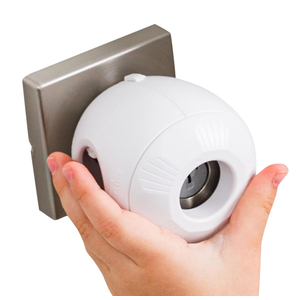 Child Safety Door Knob Cover (4 Pack) HardtoRemove DualLock Door Handle Covers for Kids  Reusable Baby Proof Door Knob Locks  Installs Easily, No Tools Needed (White)