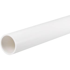 2 x TOP-VIGOR 28mm(1.1") ID 32mm(1.26") OD PVC Rigid Round Pipe, 0.35M(1.15ft) Length Plastic Tube, High Impact for DIY Decoration, Water Pipe, Aquarium, Fish Tank, Crafts, Decoration, Cable Sleeve, White