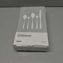 HIKAA Forged Silverware Set Stainless Steel Flatware Set,Service for 8,Matte Satin Polished Cutlery Set,Dishwasher Safe (Gold, 40PCS)