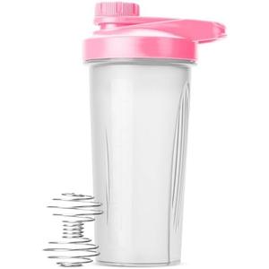 Mr. Pen Shaker Bottles - 28 oz, Pink Protein Mixer Bottle with Whisk Ball, Shaker Bottles for Protein Shakes