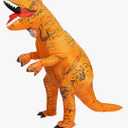 Inflatable Dinosaur Costume Adult&Kid, Blow Up Inflatable Trex Costume for Halloween Themed Party Cosplay