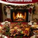 Highland Cow Charcuterie Board Wooden Boards for Serving Food Highland Tray Cheese Natural Solid Wood with Compartments Rustic Farmhouse Shaped Made from Divided Style Meat Fruit Snack Cracker (1PC)
