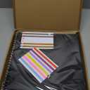 potricher 12x12 Inch DIY Scrapbook Photo Album Hardcover Blank Kraft Paper Scrap book for Wedding Anniversary Family (Black)