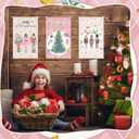 2 x Tegeme 3 Pcs Nutcracker Christmas Door Banner Nutcracker Hanging Flag Decoration Merry Christmas Door Sign Flag 12 x 20 Inch Xmas Home Hanging Banners for Holiday Seasonal Party