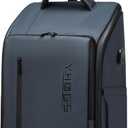 Rolling Backpack Waterproof Commuter Backpack with Wheels for Business, Laptop Compartment for 15.6-Inch Laptop, Wheeled Carry-On Bag for Adults, 19.6" x 13.1" x 6.8"