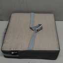 Toddler Booster Seat for Dining Table, PU Washable Double Safe Straps Non-Slip Bottom Booster Seat Dining Toddler, Portable Travel Increasing Cushion (Grey)