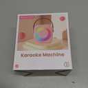 Mini Karaoke Machine for Kids Adults: Portable Bluetooth Karaoke Speaker with 2 Wireless Microphones, Karaoke Gifts for Girls Boys Ages 4-12+ Years Old Christmas Birthday Home Party(Navy Blue)