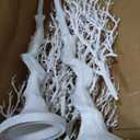 Sziqiqi White Artificial Trees for Wedding Party Decoration Fake Tree Indoor for Home Decor Centerpiece Table Decorations Christmas Halloween 3.4ft Tall