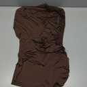 Moosfor Spandex 4 Foot Rectangle Table Cloth, Elastic Fitted Tablecloths for Picnic, Stretch Washable Patio Table Cover for Outdoor, Camping, Banquet and Parties (Coffee, 24"x48")