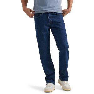 Wrangler Authentics Mens Comfort Flex Waist Relaxed Fit Jean (36W x 29L, Dark Stonewash)