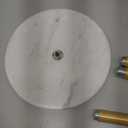 Marble Mug Holder Tree with 8 Hooks, Stainless Steel Coffee Cup Holder, Non-Slip Silicone Pads, Heavy Duty Marble Base, Countertop Organizer for Kitchen & Cafe, Gold