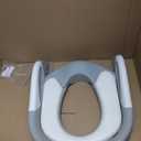 3-in-1 Potty Training Seat & Training Toilet & Potty Chair, Height AdjustableToddler Toilet Seat for Kids, Foldable Potty Training Toilet with Splash Guard & Anti-Slip Steps (Gray)