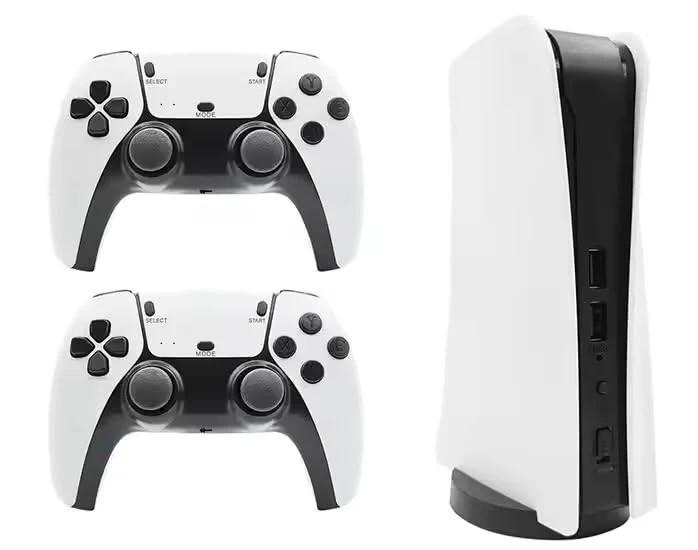 M64 Game CONSOLE PS5 Look With Dual Controller – 15000 Games, 4K HDMI Output, 2 Wireless Controllers