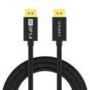 IVANKY DisplayPort Cable 10ft 1.4, 8K DP to DP Cable[8K@60Hz, 4K@144Hz, 1080P@240Hz], Support HBR3, 32.4Gbps, HDCP 2.2, HDR, 8K Display Port Cord Compatible for Gaming Monitor, TV, PC, Laptop - 10ft