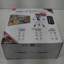 iLive Cinema Pop-up Movie Kit, 720p Projector with 120-inch Screen, Bluetooth 5.0 Speaker, HDMI/USB/3.5mm, Black, Portable Theatre, 21.7x17x19 cm