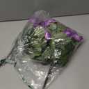 Artificial Geranium Fake Flowers for Outdoors Decoration, 6 Bundles Silk Geraniums Flower UV Resistant Look Real Faux Plants for Outside Planter Front Door Garden Patio Balcony Yard Home, Purple
