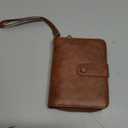 GAEKEAO Leather Credit Card Holder Wallet for Women RFID Blocking Large Capacity Bifold Zipper Card Case Organizer with Wristlet 32 Slots