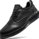 Men's Dress Sneakers Oxfords Shoes Business Wingtip Casual Walking Brogue Shoes (5.5, All Black)
