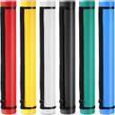Yahenda 6 Pcs Expandable Blueprint Tubes Bulk Expand from 24" to 40" Poster Tube with Strap Storage Tubes with Cap Portable Round Carrying Case for Documents Blueprints Drawings Art(Neutral Color)