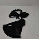 Hilinker Women's O-Ring Cutout Halter One Piece Swimsuit High Cut Bathing Suit (X-Large, Black)