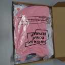 Ficerd 3 Pack Women's Ribbed Long Sleeve Tops, Crew Neck Slim Fit Undershirts Knit Basic Casual Stretch Layering Tee Shirts (Black, White, Pink)